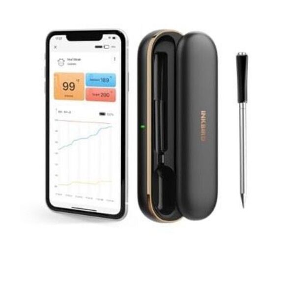 INKBIRD Wireless Meat Thermometer INT-11P-B, Bluetooth Meat Thermometer - Picture 1 of 7